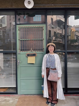 「SM2（エスエムツー）のアイテム（シャツワンピース）」を使った、kiki🐰Taiwan さん（レディース・146cm）の春コーディネート
