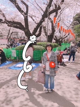 「SMILEY（スマイリー）のアイテム」を使った、kiki🐰Taiwan さん（レディース・148cm）の春コーディネート