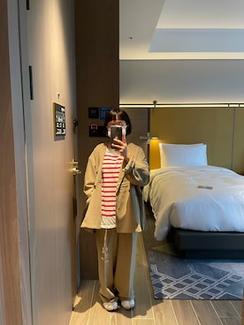 「FREAK'S STORE（フリークスストア）のアイテム（テーラードジャケット）」を使った、kiki🐰Taiwan さん（レディース・148cm）の春コーディネート