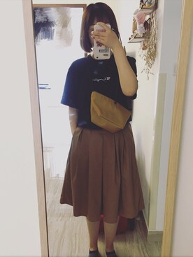 「アイテム（チノパンツ）」を使った、张小红xyzさん（レディース・168cm・20代）の夏コーディネート