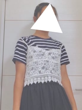 「Honeys（ハニーズ）のアイテム（アンサンブル）」を使った、®️さん（レディース・161cm）の夏コーディネート