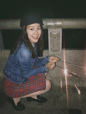 「PULL&BEAR（プルアンドベア）のアイテム（スカート）」を使った、Serena さん（レディース・170cm）の冬コーディネート