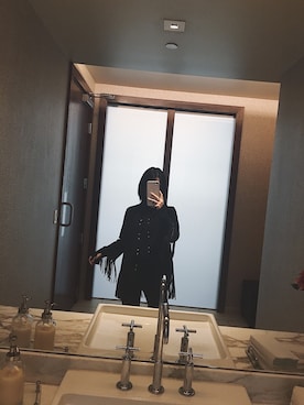 「sandro（サンドロ）のアイテム（ダウンジャケット/コート）」を使った、Fendi Xuさん（レディース・160cm）の冬コーディネート