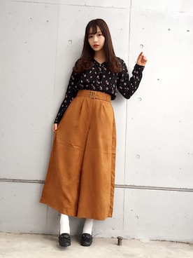 村瀬紗英さん（レディース・159cm）の冬コーディネート