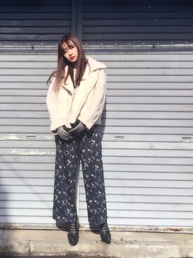 村瀬紗英さん(レディース・159cm)の冬コーディネート