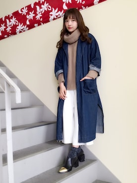 村瀬紗英さん（レディース・159cm）の冬コーディネート