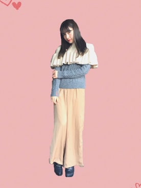 村瀬紗英さん（レディース・159cm）の冬コーディネート