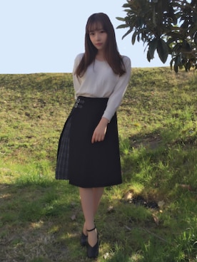 村瀬紗英さん（レディース・159cm）の春コーディネート