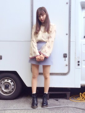 村瀬紗英さん（レディース・159cm）の春コーディネート