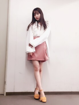 村瀬紗英さん（レディース・159cm）の春コーディネート