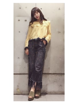 村瀬紗英さん（レディース・159cm）の春コーディネート