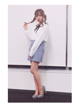 村瀬紗英さん（レディース・159cm）の春コーディネート