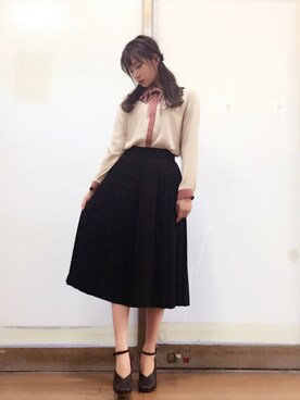 村瀬紗英さん(レディース・159cm)の春コーディネート