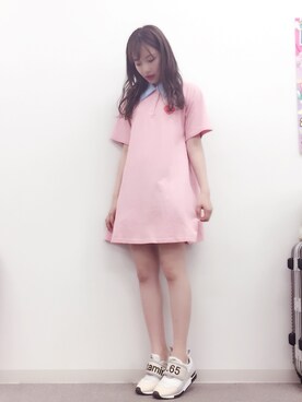 「Little sunny bite（リトルサニーバイト）のアイテム（ワンピース/ドレス）」を使った、村瀬紗英さん（レディース・159cm）の春コーディネート