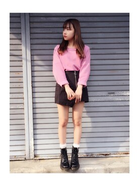 村瀬紗英さん（レディース・159cm）の春コーディネート