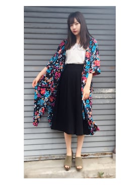 村瀬紗英さん(レディース・159cm)の春コーディネート