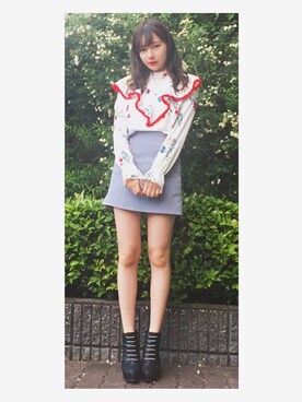 村瀬紗英さん（レディース・159cm）の春コーディネート