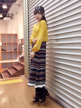 村瀬紗英さん（レディース・159cm）の春コーディネート