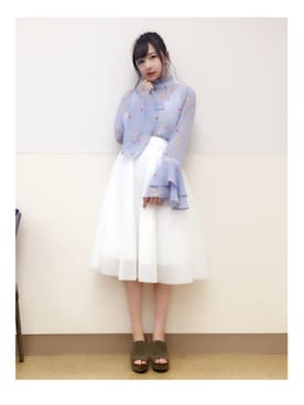 村瀬紗英さん(レディース・159cm)の春コーディネート