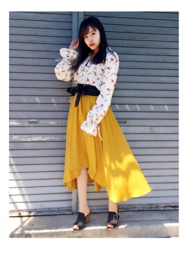 村瀬紗英さん（レディース・159cm）の夏コーディネート