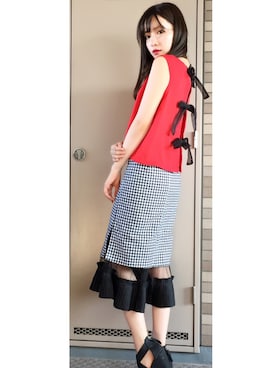 村瀬紗英さん（レディース・159cm）の夏コーディネート