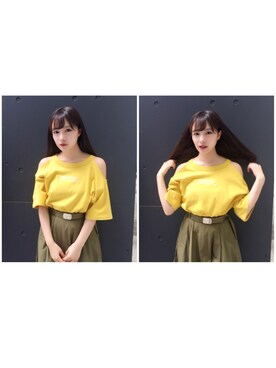 村瀬紗英さん（レディース・159cm）の夏コーディネート