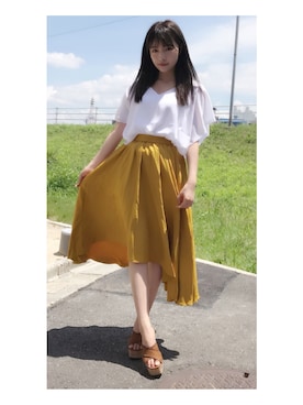 村瀬紗英さん（レディース・159cm）の夏コーディネート