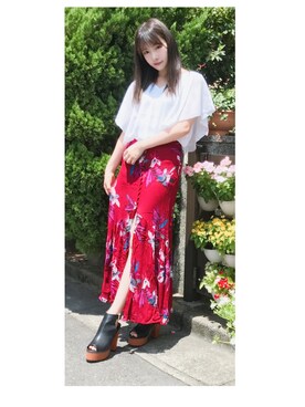 村瀬紗英さん（レディース・159cm）の夏コーディネート