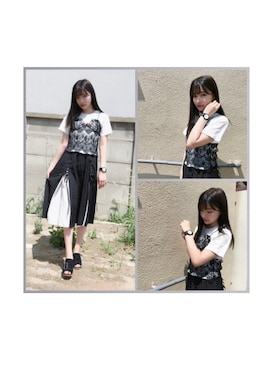 村瀬紗英さん（レディース・159cm）の夏コーディネート