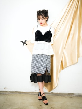 村瀬紗英さん(レディース・159cm)の秋コーディネート