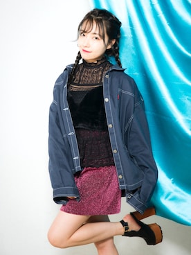 村瀬紗英さん（レディース・159cm）の秋コーディネート