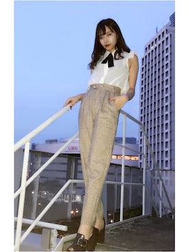 村瀬紗英さん（レディース・159cm）の秋コーディネート