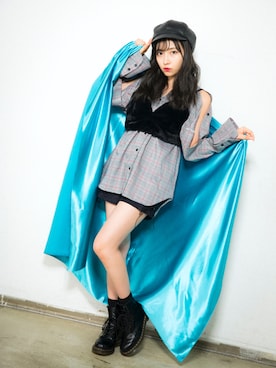 村瀬紗英さん（レディース・159cm）の秋コーディネート