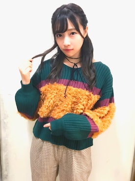 「ACC.（エーシーシー.）のアイテム」を使った、村瀬紗英さん（レディース・159cm）の秋コーディネート