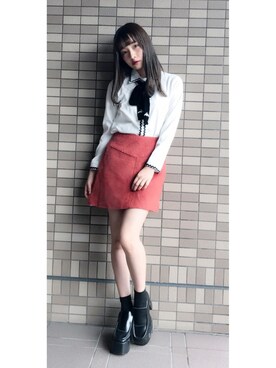 村瀬紗英さん（レディース・159cm）の秋コーディネート