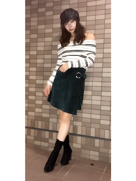 村瀬紗英さん（レディース・159cm）の秋コーディネート