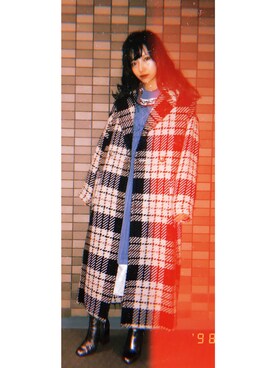 「ゆるニット」｜「アイテム（ブーティ）」を使った、村瀬紗英さん（レディース・159cm）の冬コーディネート