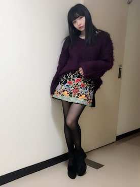 村瀬紗英さん（レディース・159cm）の冬コーディネート