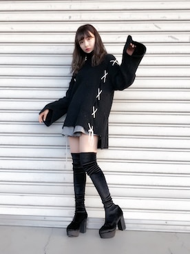 村瀬紗英さん(レディース・159cm)の冬コーディネート