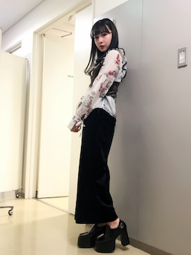 「COCO DEAL（ココディール）のアイテム」を使った、村瀬紗英さん（レディース・159cm）の冬コーディネート