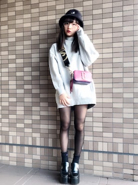 村瀬紗英さん（レディース・159cm）の冬コーディネート