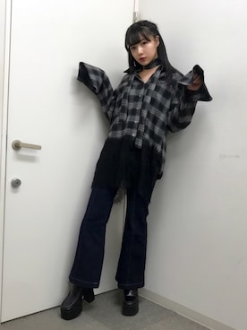 村瀬紗英さん（レディース・159cm）の冬コーディネート