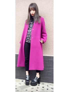 村瀬紗英さん（レディース・159cm）の冬コーディネート