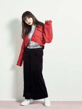 「COCO DEAL（ココディール）のアイテム」を使った、村瀬紗英さん（レディース・159cm）の春コーディネート