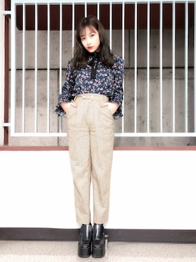 村瀬紗英さん（レディース・159cm）の春コーディネート