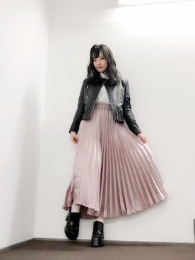 村瀬紗英さん（レディース・159cm）の春コーディネート