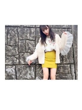 村瀬紗英さん（レディース・159cm）の春コーディネート