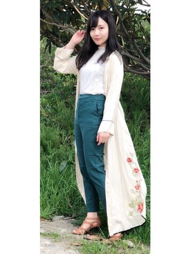 「SpRay PREMIUM（スプレイプレミアム）のアイテム」を使った、村瀬紗英さん（レディース・159cm）の春コーディネート