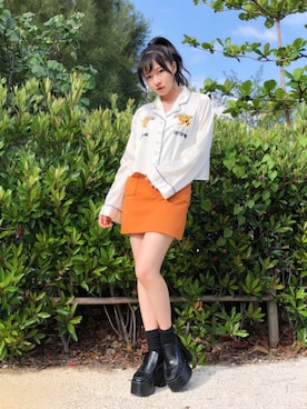 村瀬紗英さん(レディース・159cm)の春コーディネート