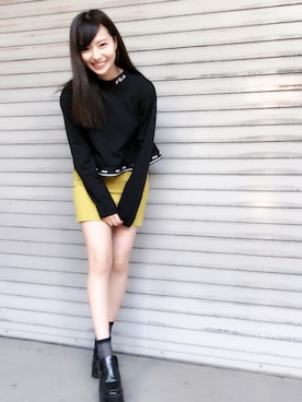 村瀬紗英さん（レディース・159cm）の春コーディネート